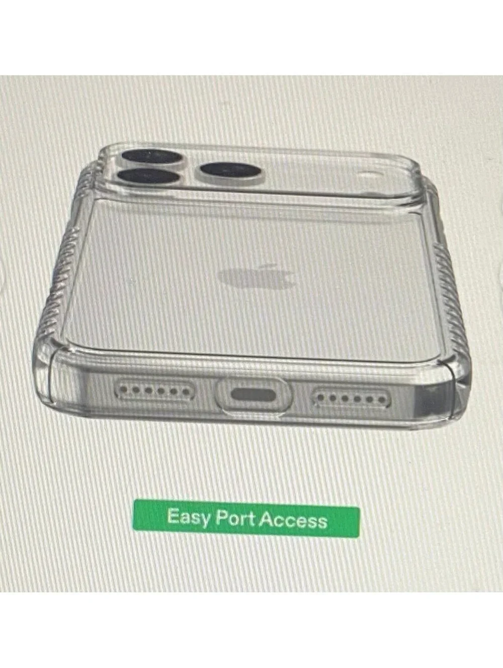 Onn Protective Gel Case for iPhone 17 Pro Clear